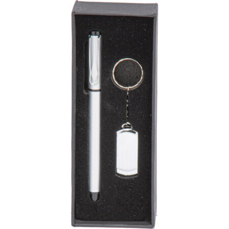 8210 - Metal USB Bellek ve Kalem Seti